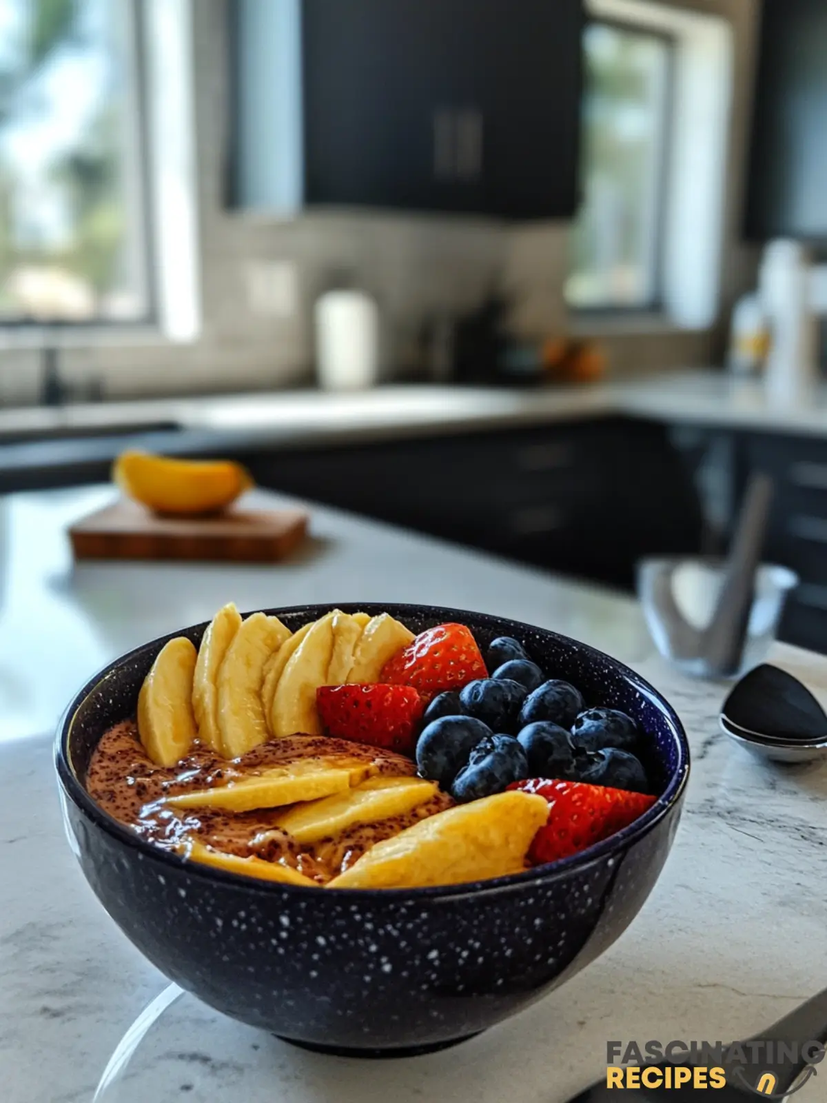 Vibrant Tropical Smoothie Acai Bowl with Fresh Fruits wp recipe