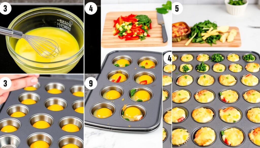 Egg Muffin Preparation Steps Egg Muffin Preparation Steps