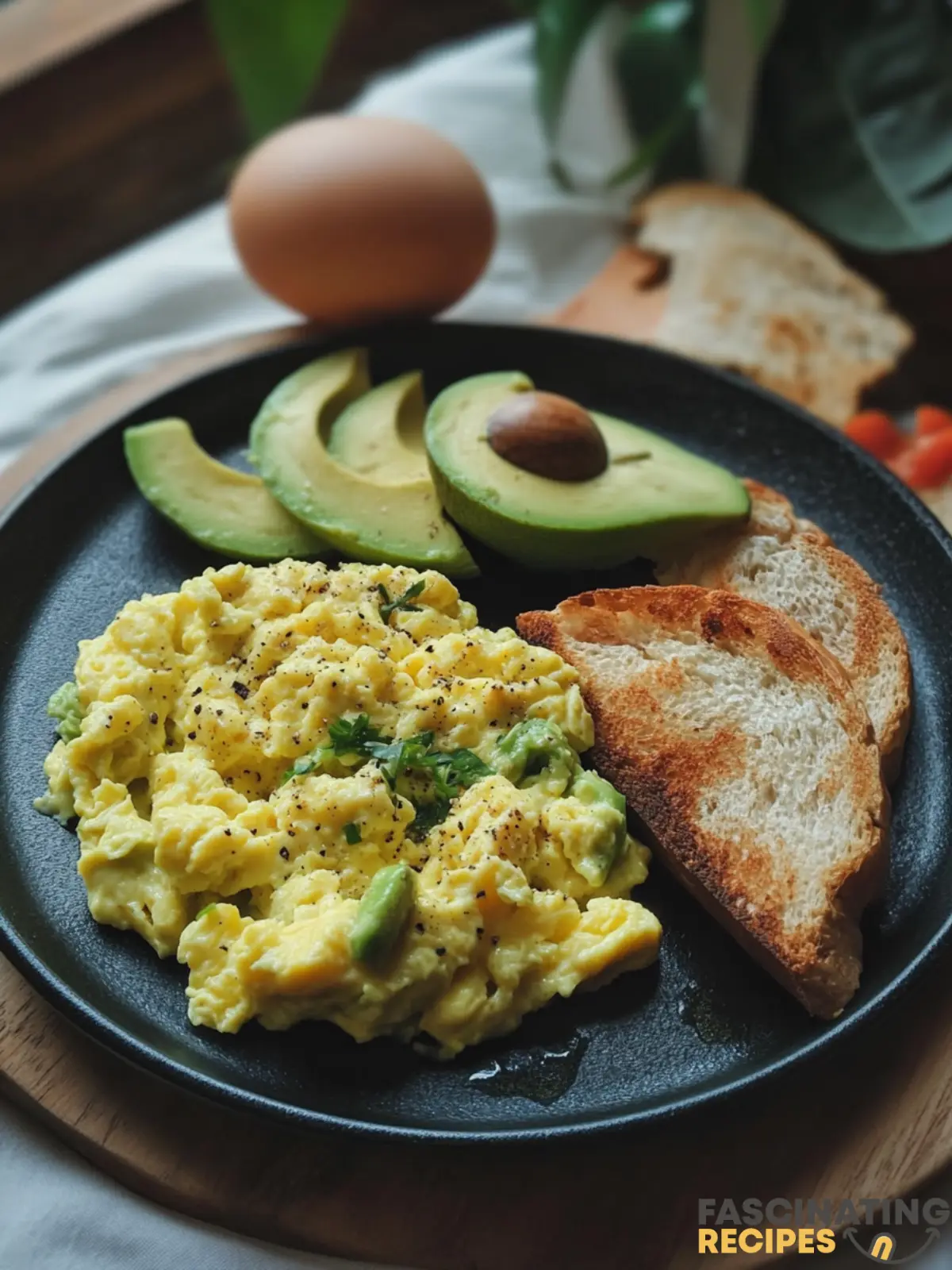 avocado scrambled eggs recipe