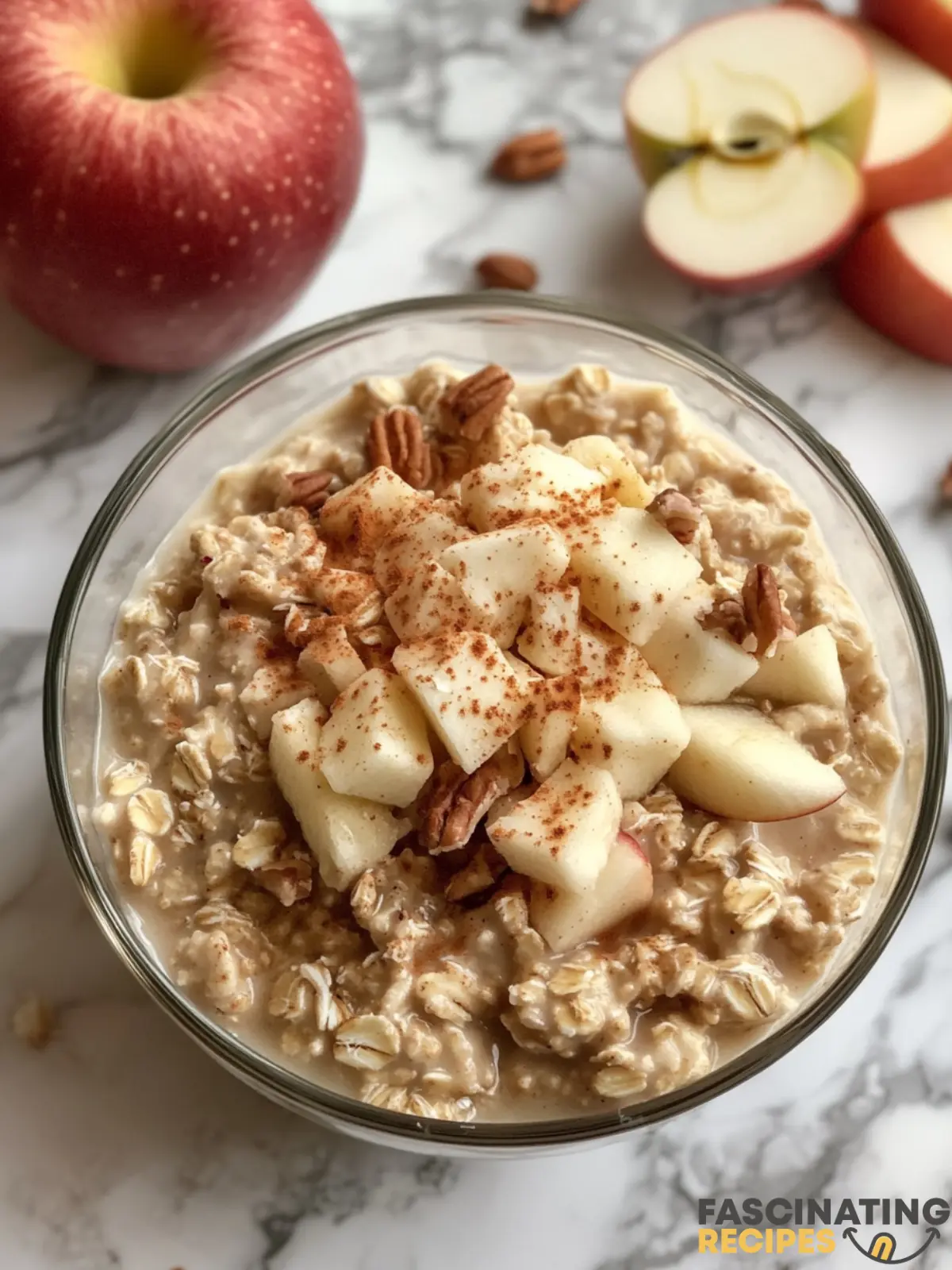apple pie overnight oats recipe