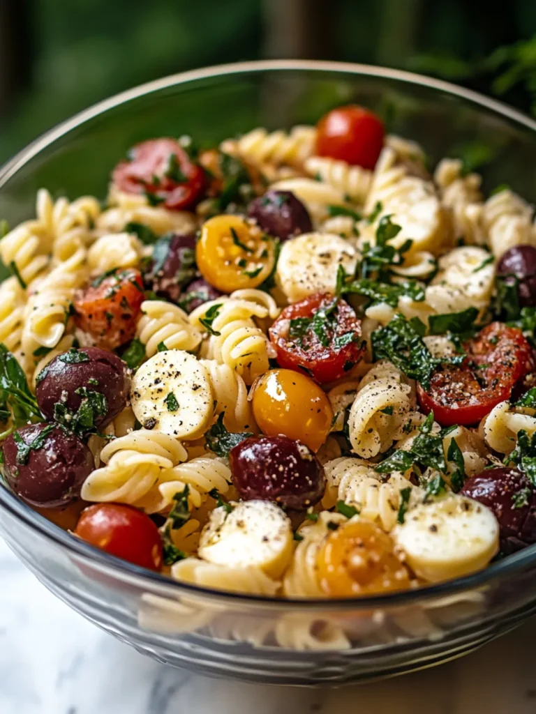 Serving and storing pasta salad Caprese Pasta Salad Post