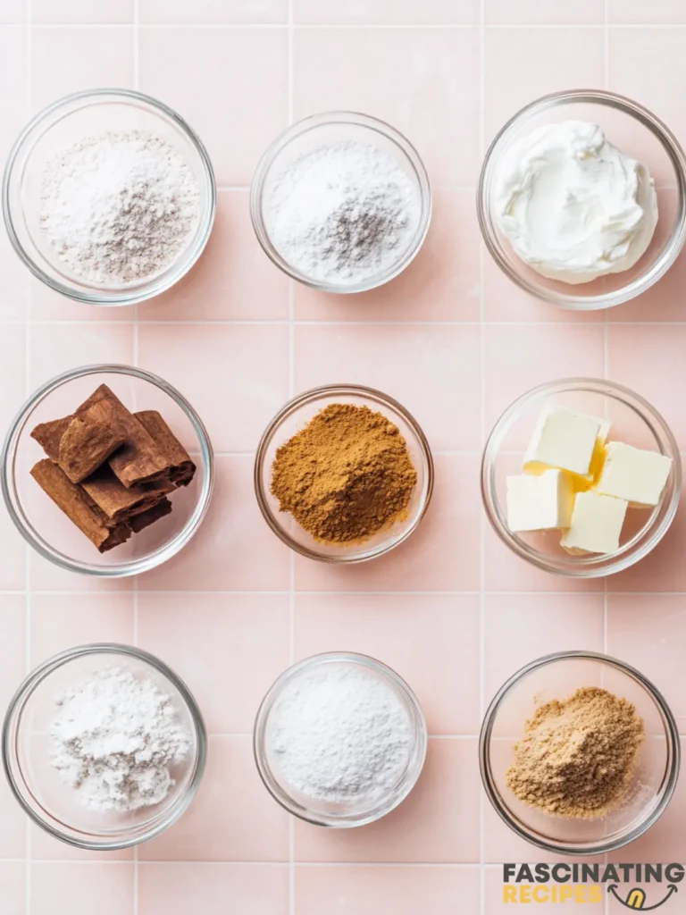 cinnamon roll pancakes ingredients and tools Cinnamon Roll Pancakes ingredients