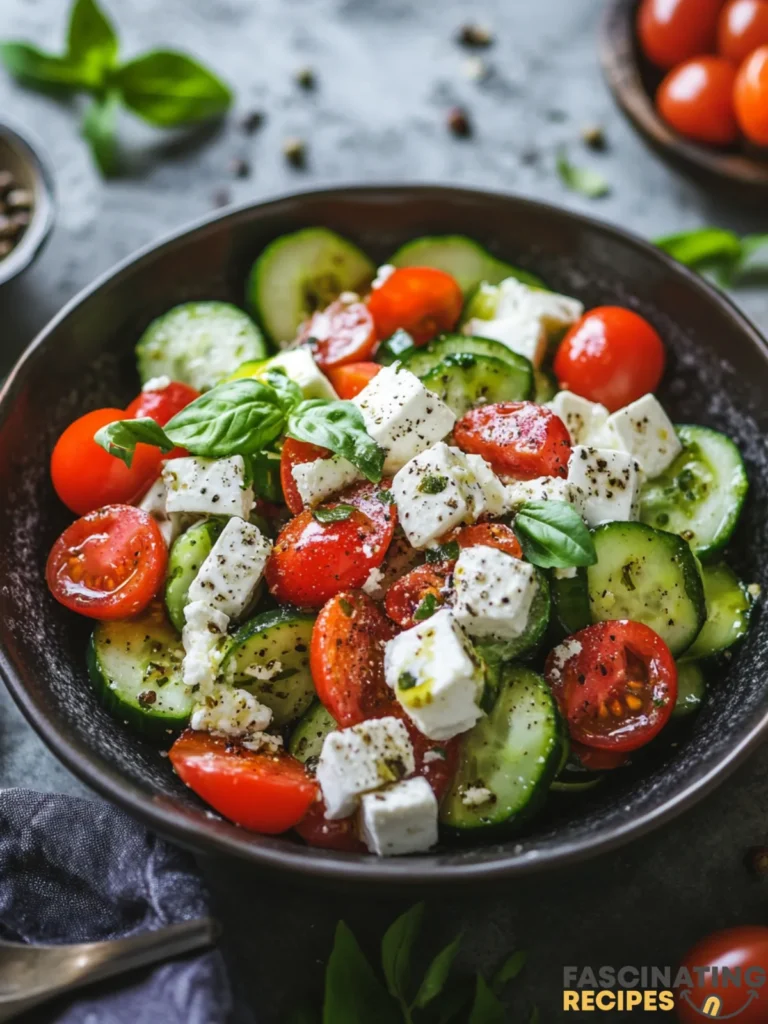 Summer salad recipe Greek Cucumber Salad Post
