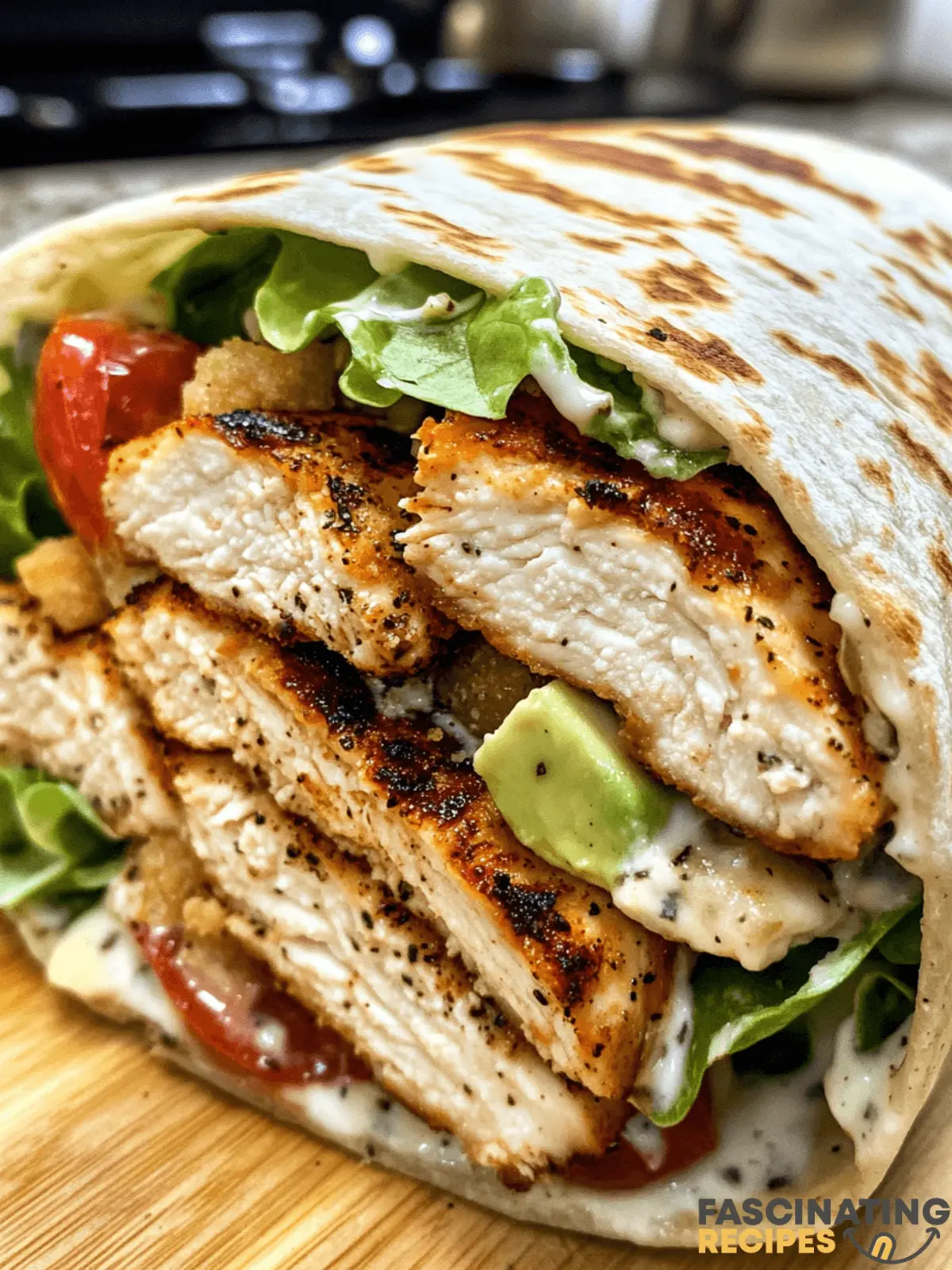 Grilled Chicken Caesar Wrap Recipe