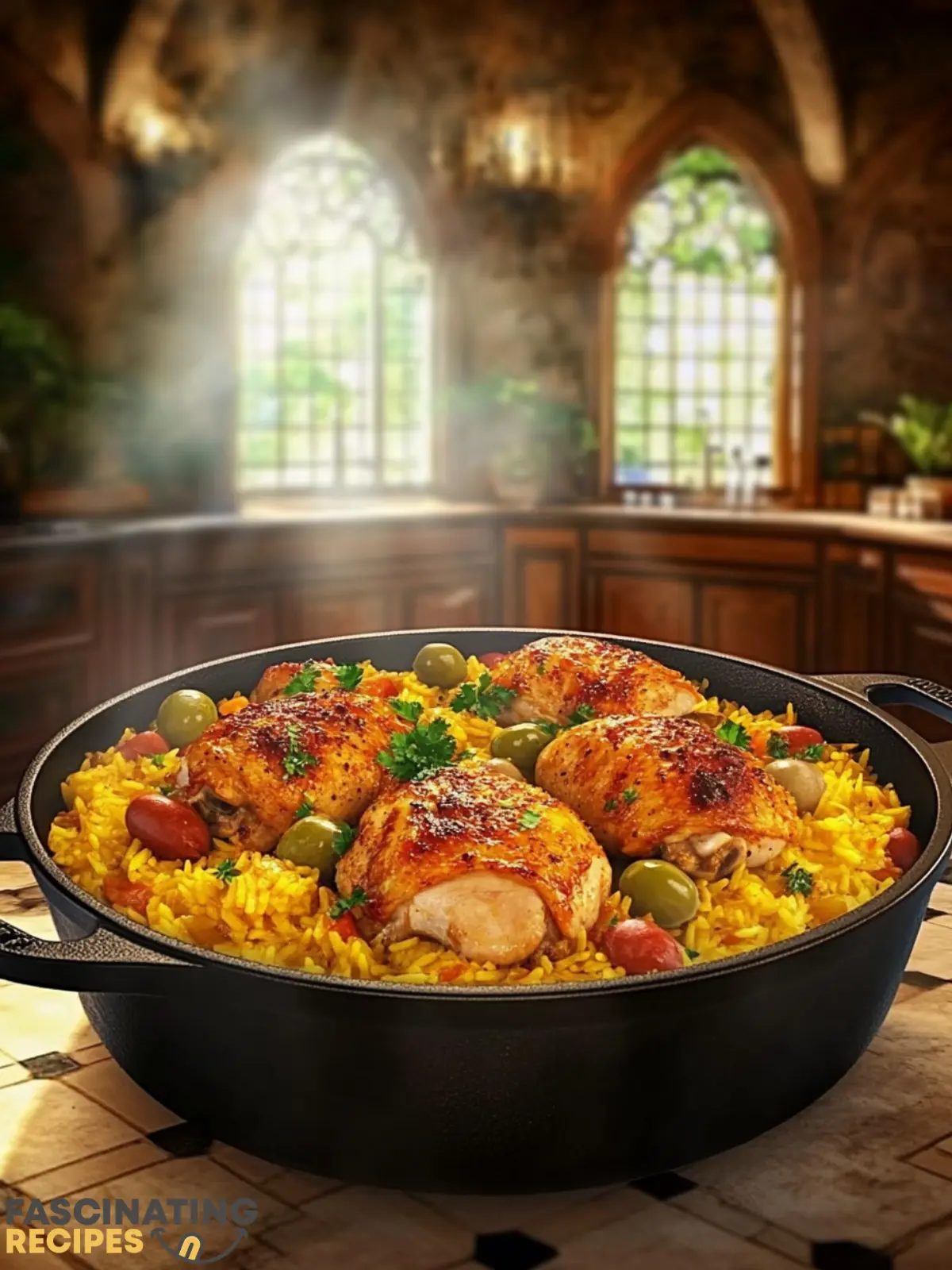 Mediterranean one pot chicken and rice recipe