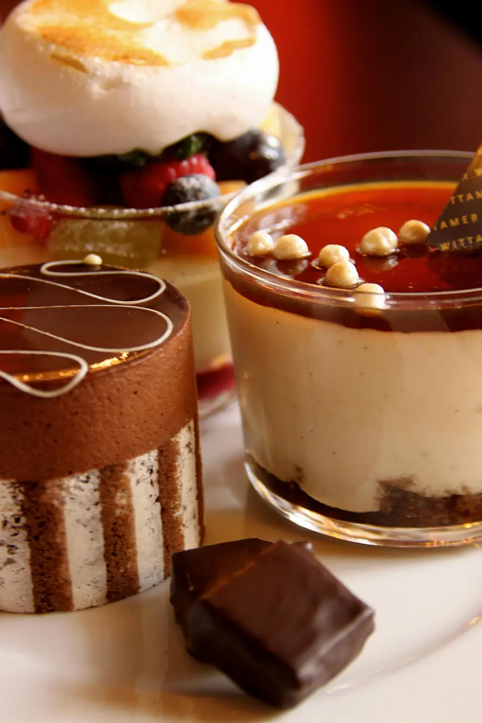 Healthy desserts including chocolate treats, fruit parfaits and low sugar sweets