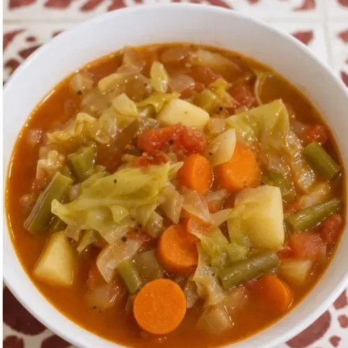 Cabbage vegetable soup