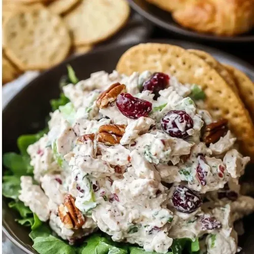 Cranberry pecan chicken salad