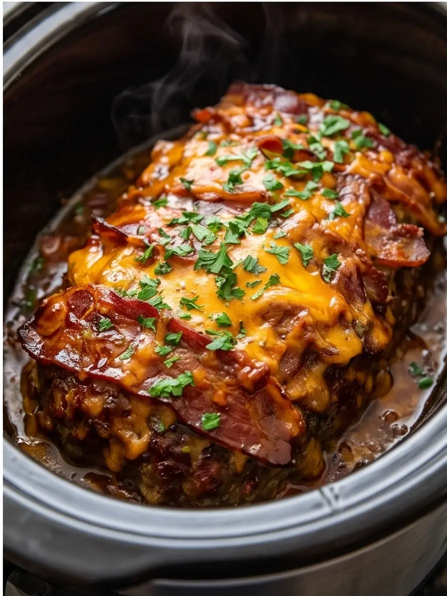 Slow Cooker Bacon Cheeseburger Meatloaf recipe - photo 4